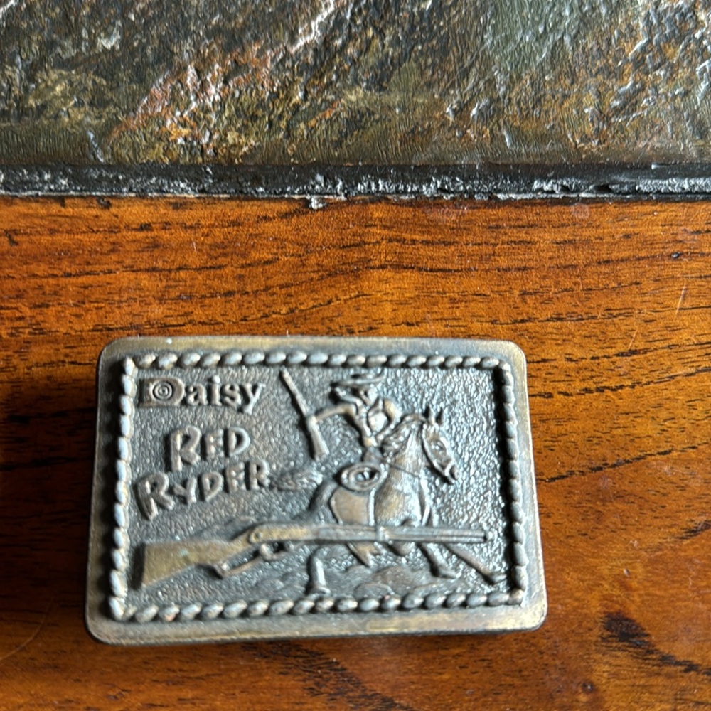 Daisy Red Ryder Vtg Metal Belt Buckle by Astamar Boston